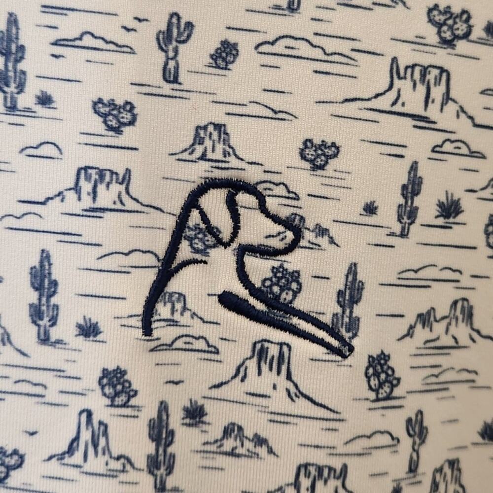 Rhoback The Canyon Desert Cactus Golf Polo Men's XL